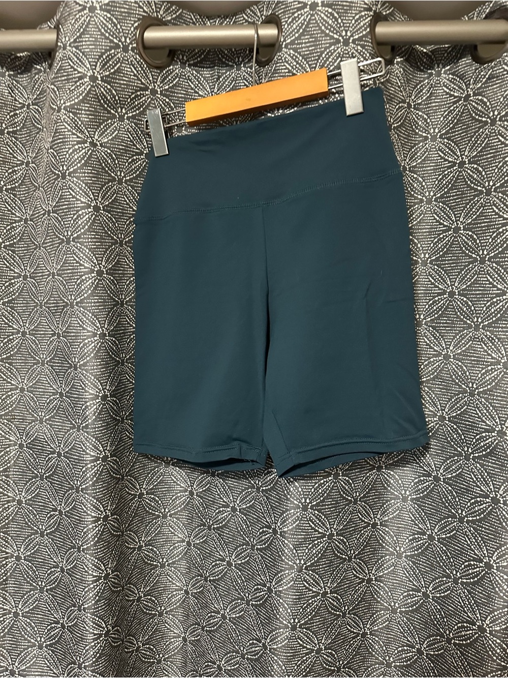 Garage Teal High-Rise Bike Shorts
